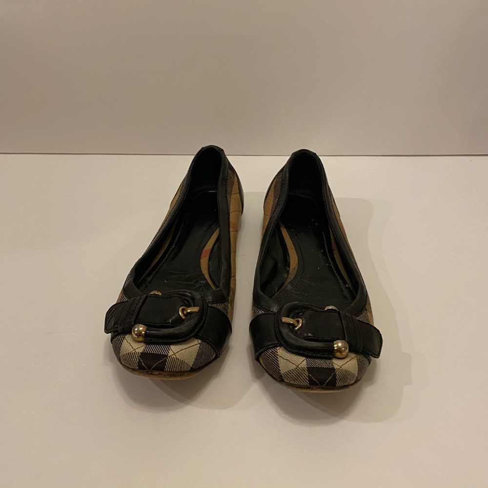 Burberry Nova Check Quilted Flats